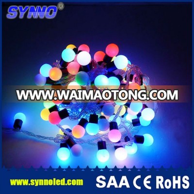 colorful string ball cluster Battery/adapter powered color changing orb pvc copper silver wired invisible rice led lights