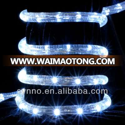 13mm white and warm white color ultra bright led rope light