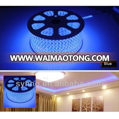 blue color 60pcs led/m waterproof led strip 5050 220v