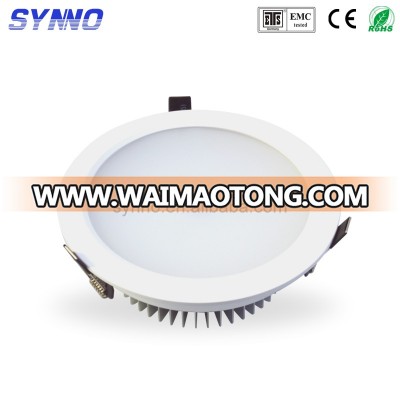 dimmable led recessed light 5w 90-100 lm/w CE Rohs white shell wiht the fixture for home mall store led down light